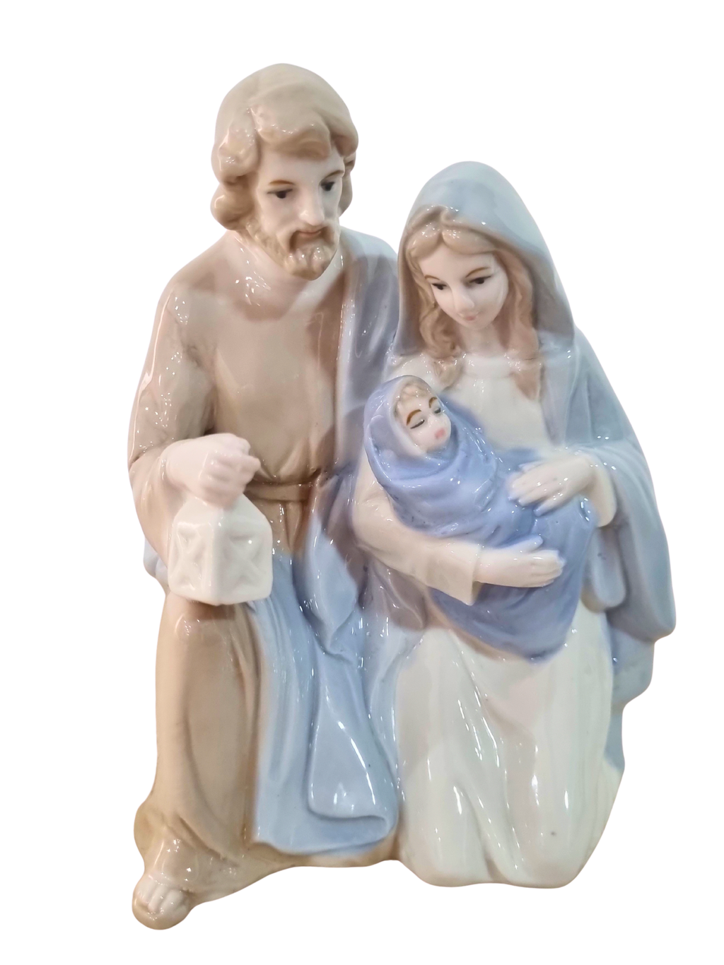 Imagem da Sagrada Família em Porcelana 16 cm