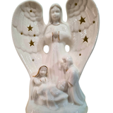 Imagem da Sagrada Família em Porcelana com Led 11 x 14 cm