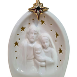 Imagem da Sagrada Família em Porcelana com Led 11 x 16 cm