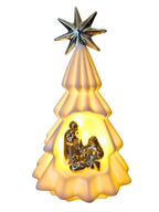 Imagem da Sagrada Família em Porcelana com Led 11 x 19 cm