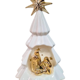 Imagem da Sagrada Família em Porcelana com Led 11 x 19 cm