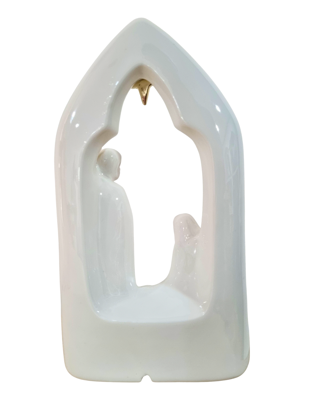 Imagem da Sagrada Família em Porcelana com Led 14 x 24 cm