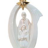 Imagem da Sagrada Família em Porcelana com Led 16 x 23 cm