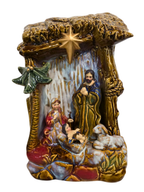 Imagem da Sagrada Família em Porcelana com Led 32 cm