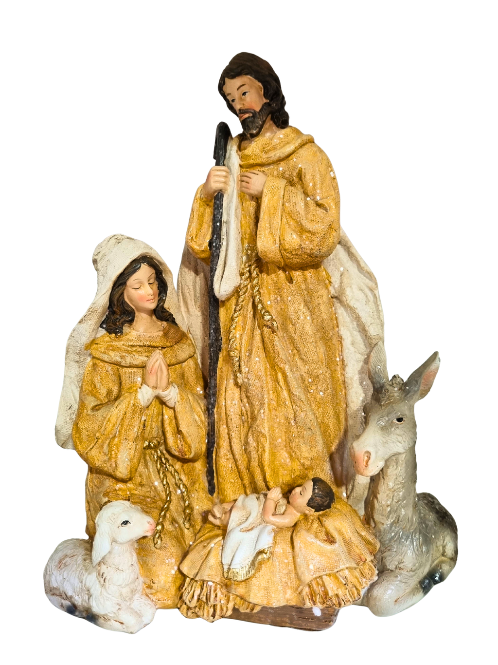 Imagem da Sagrada Família em Resina 29 cm