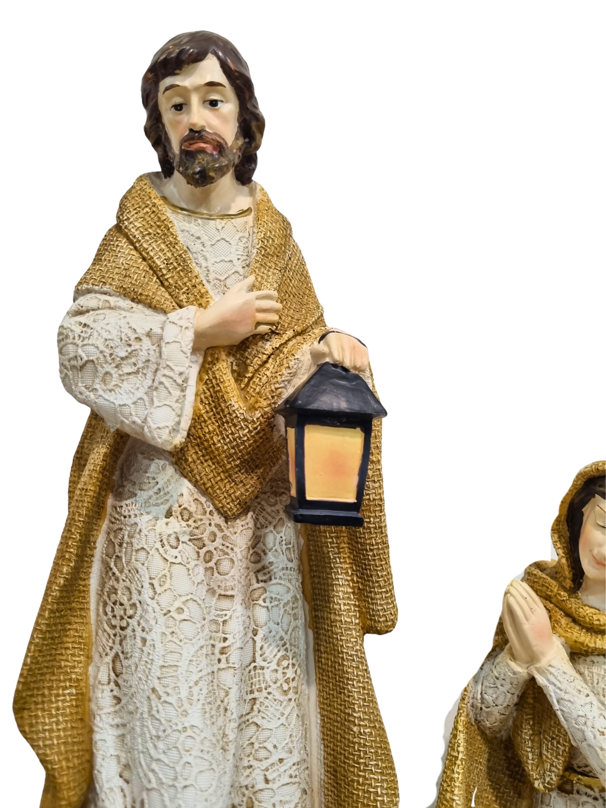 Imagem da Sagrada Família em Resina 3 peças 36 cm