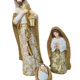 Imagem da Sagrada Família em Resina 3 peças 36 cm