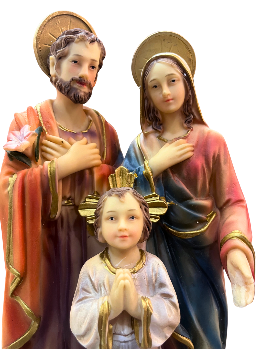 Imagem da Sagrada Família em Resina 30 cm
