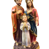 Imagem da Sagrada Família em Resina 30 cm
