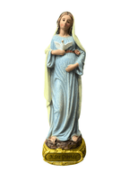 Imagem de Nossa Senhora Grávida em Resina Colorida 13 cm