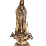 Imagem de Nossa Senhora de Fátima em Resina 30 cm