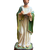 Imagem de São Lucas em Pó de Mármore Colorida 20 cm