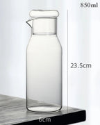 Jarra de Vidro Transparente Resistente ao Calor Para Água Suco e Café