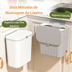 Lixeira de Cozinha para Porta de Armário 9 Litros