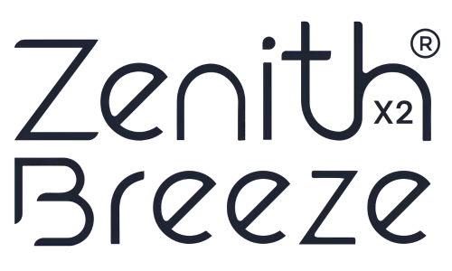 Ventilador de teto moderno com Iluminação e Controle Remoto - ZenithBreeze X2