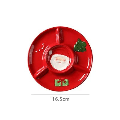Louça de Cerâmica Natalina com Papai Noel em Relevo
