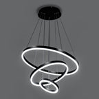 Lustre Pendente Circular Triplo em Led - Nordic Europe