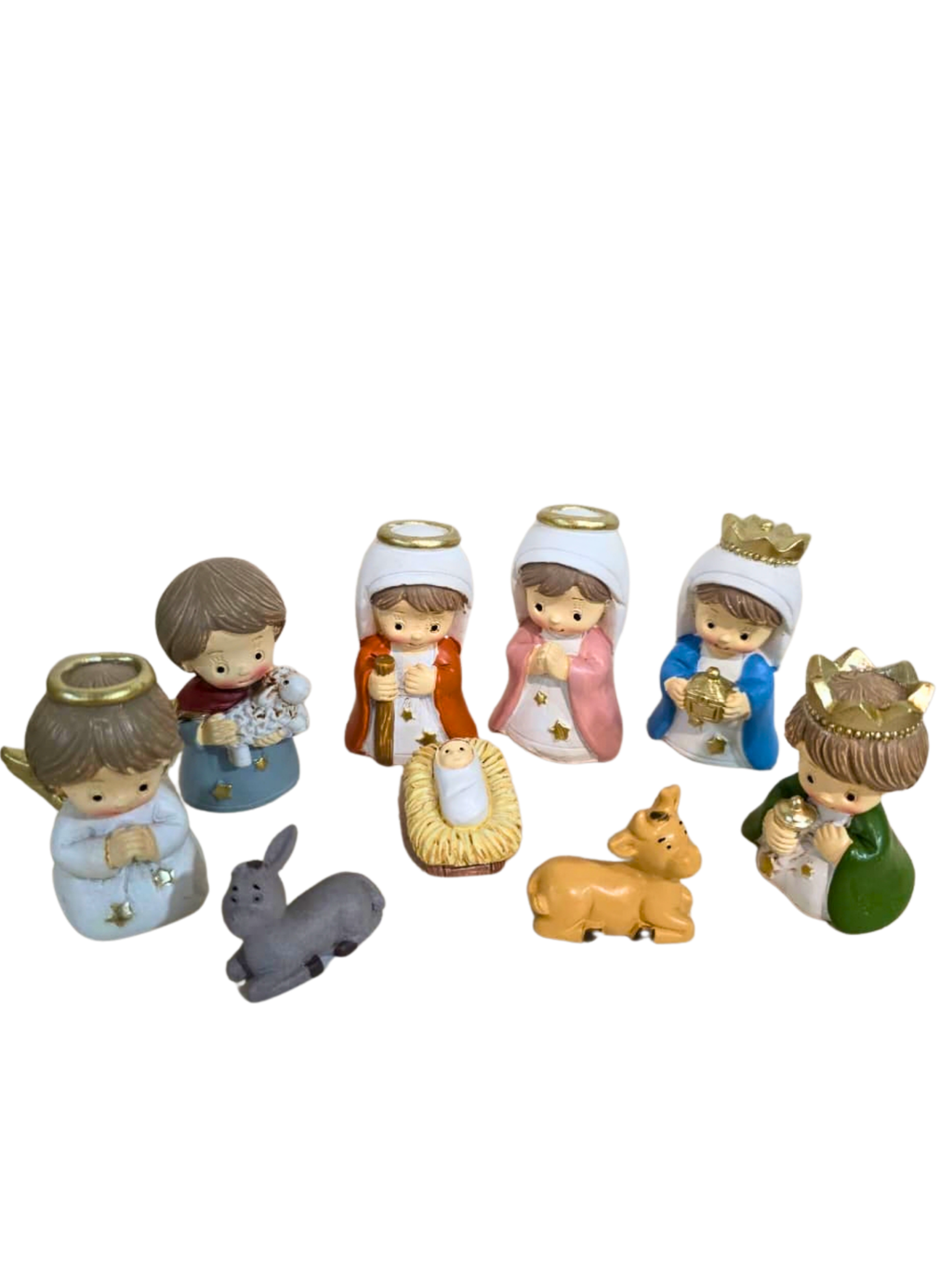 Mini Presépio 10 peças 6,5 cm