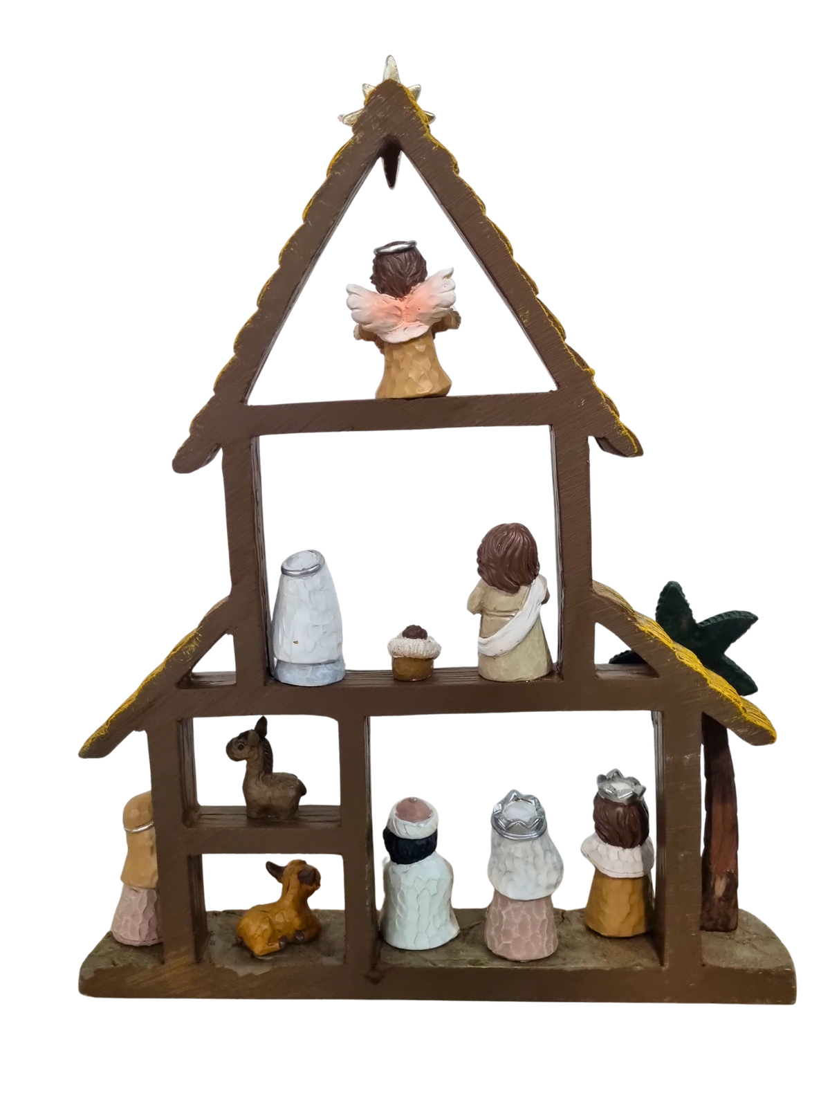 Mini Presépio em Resina 10 peças 32 cm
