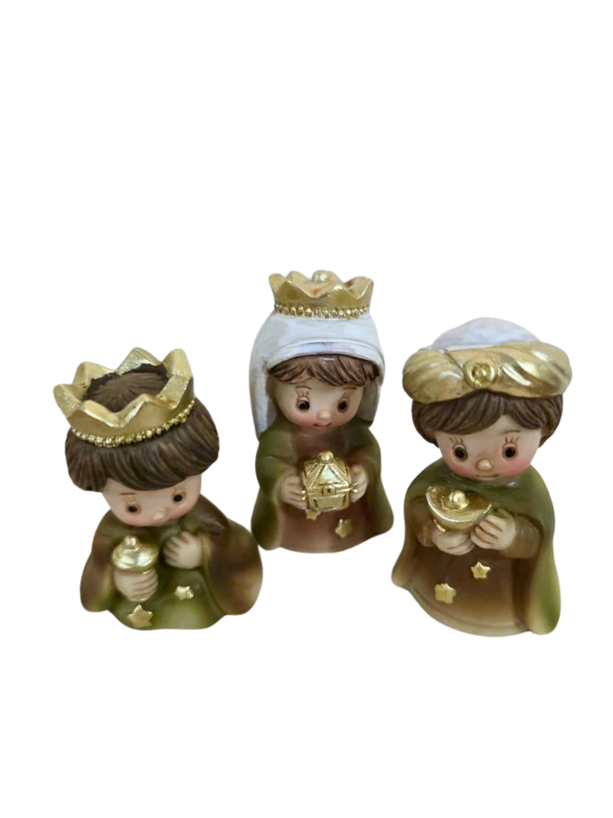 Mini Presépio em Resina 10 peças 6,5 cm