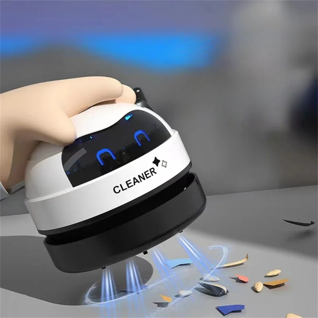Mini Robô Aspirador de Pó Cleaner Recarregável USB