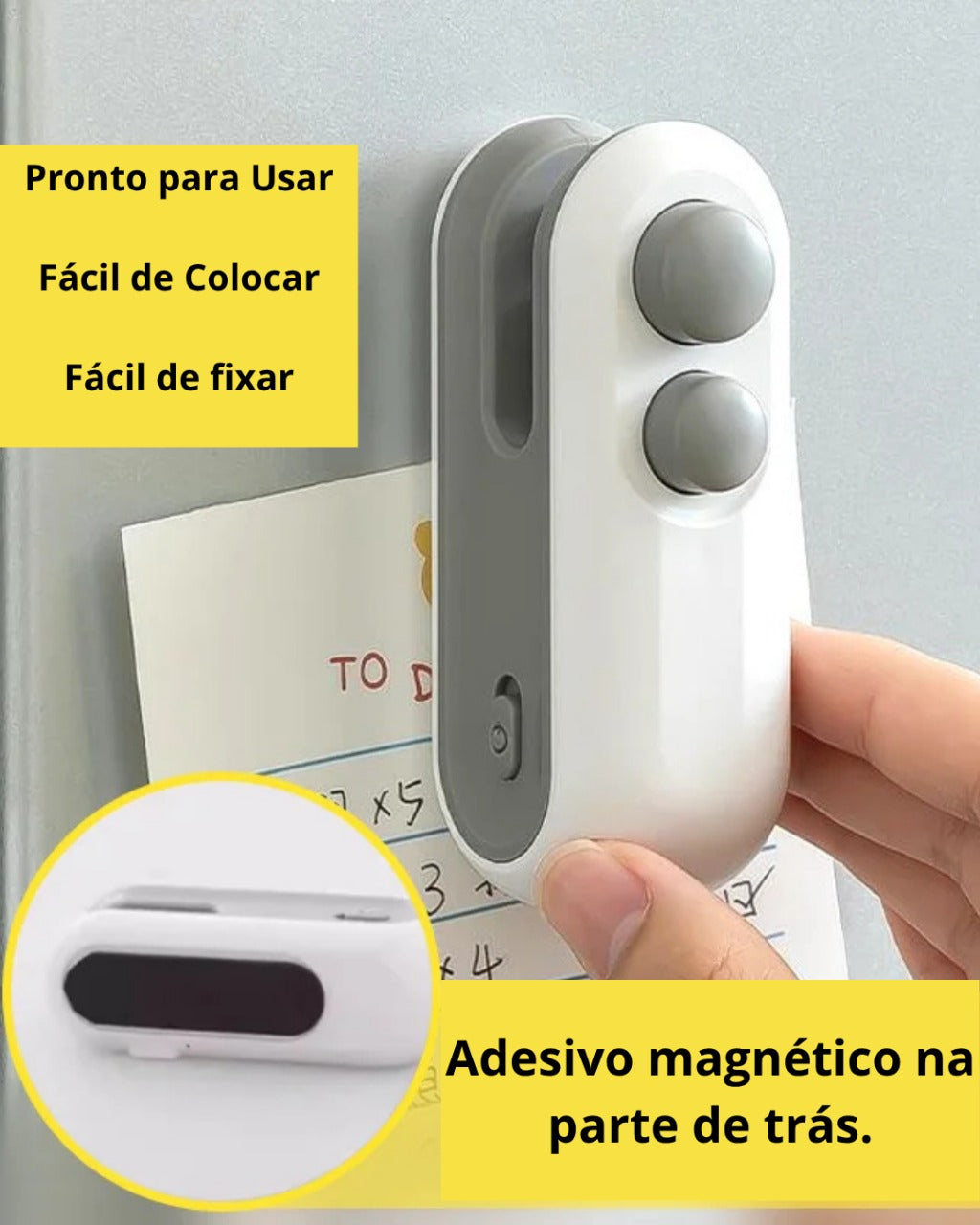 Mini Selador de Alimentos Portátil 2 em 1 com Cortador USB