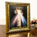 Quadro Jesus Misericordioso 20X25 Moldura Simples