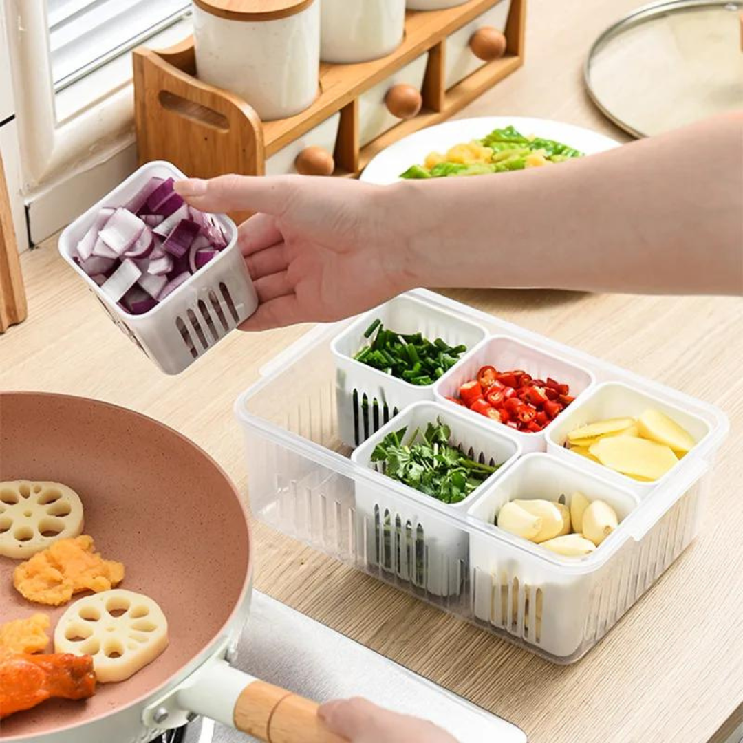Organizador de Geladeira com Divisórias