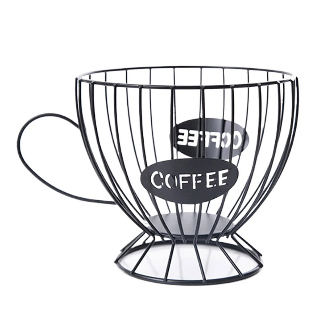 Porta-Cápsulas de Café em Ferro Elegante e Durável