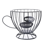 Porta-Cápsulas de Café em Ferro Elegante e Durável