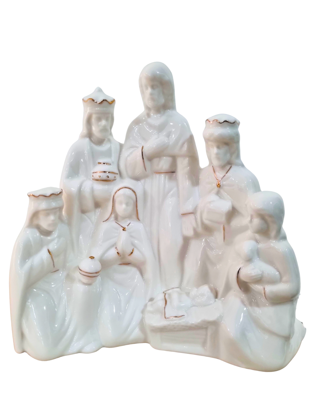 Presépio em Porcelana com Led 18 x 21 cm