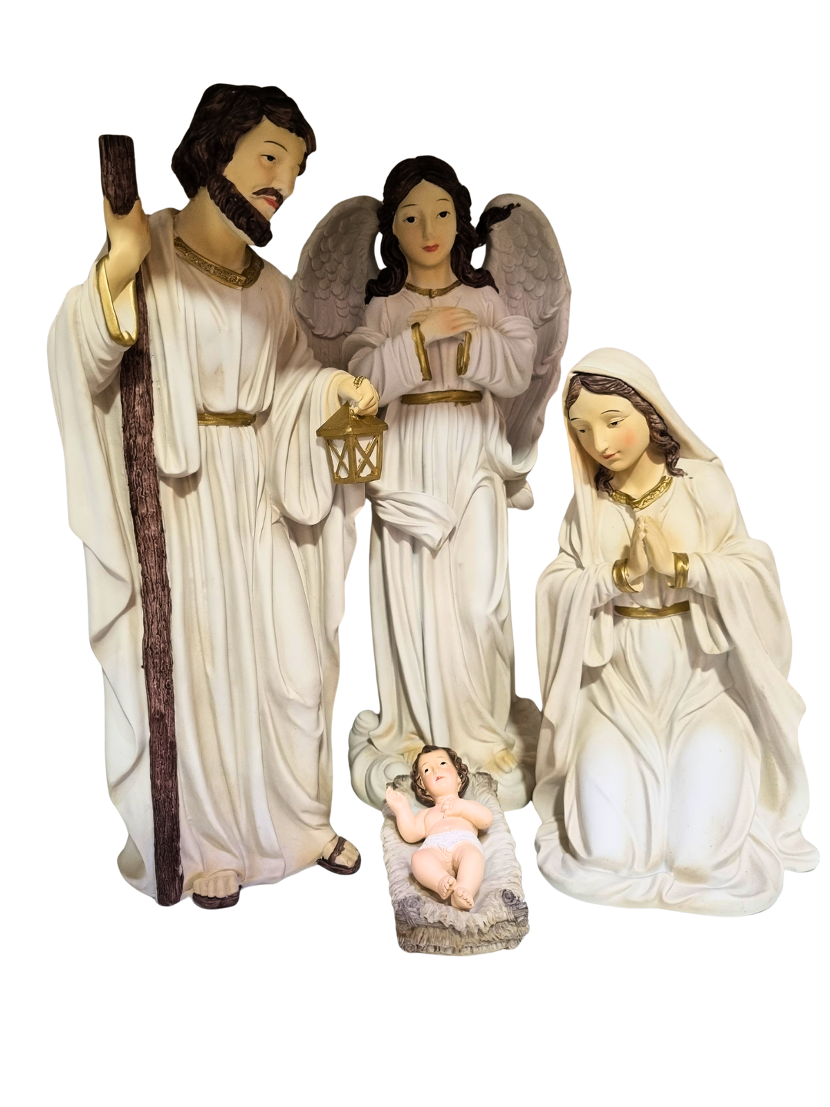 Presépio em Resina Marfim 45 cm 11 peças