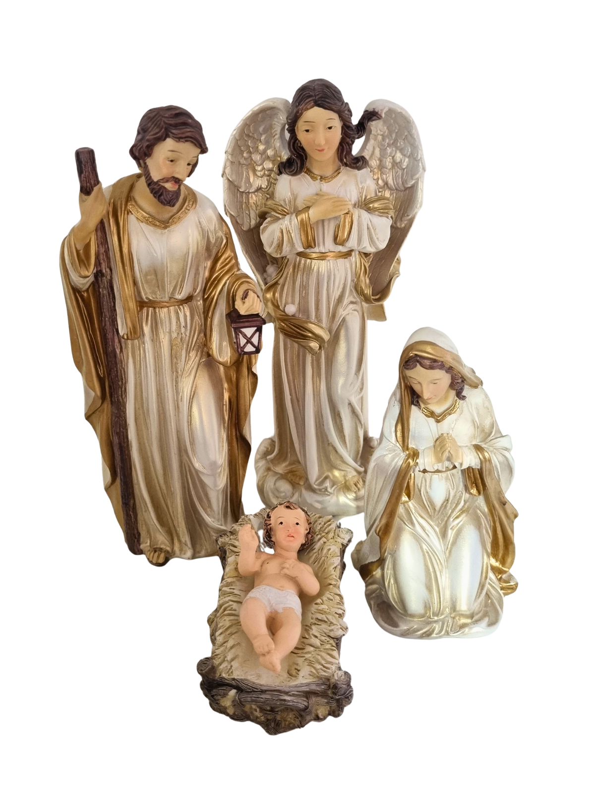 Presépio em Resina Pérola 20 cm 11 Peças