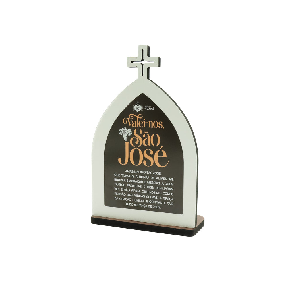 Capela de São José com livreto de orações: "Valei-nos, São José" - Hesed