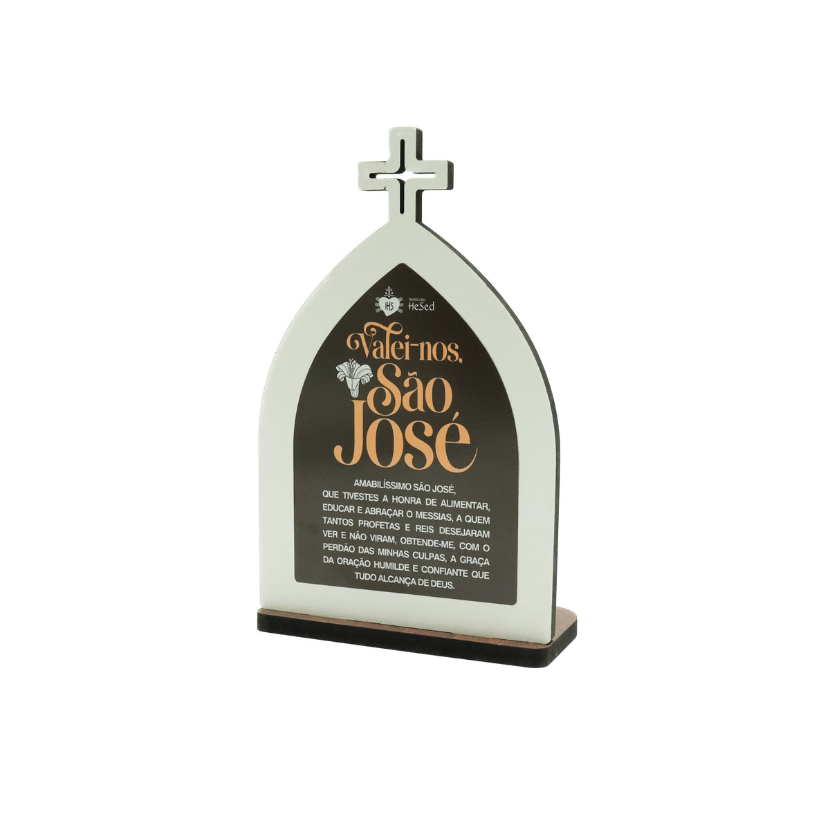Capela de São José com livreto de orações: "Valei-nos, São José" - Hesed