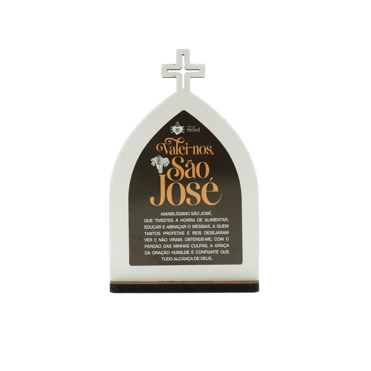 Capela de São José com livreto de orações: "Valei-nos, São José" - Hesed