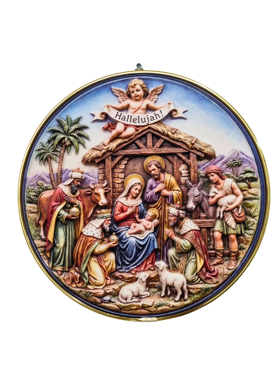 Quadro em Resina Figura Presépio 20 cm