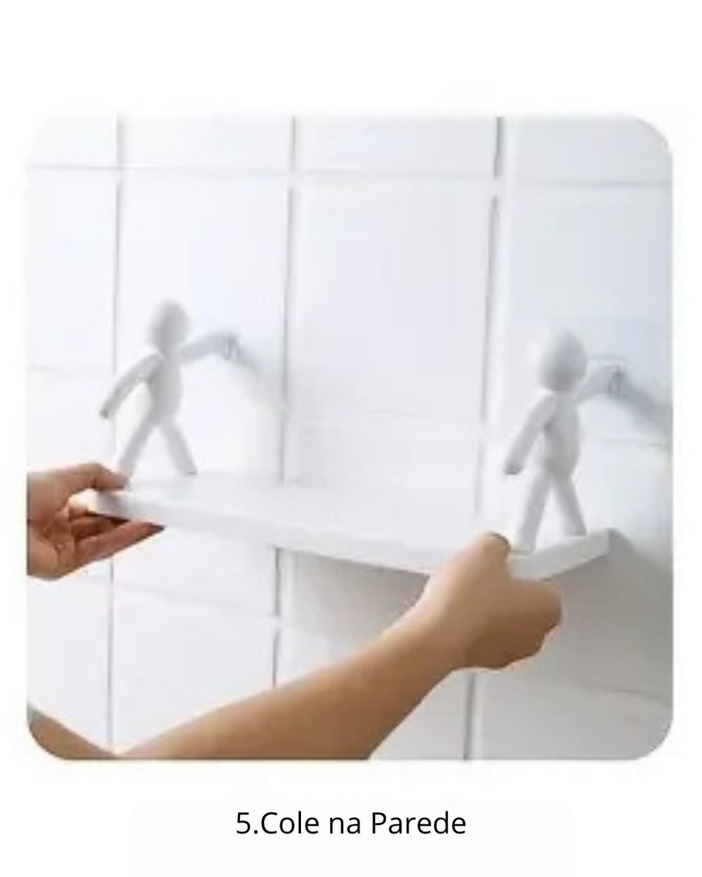 Rack de Armazenamento Sem Perfuração com Design de Personagem para Banheiro e Cozinha