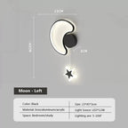 Luminária Infantil de Parede LED Cloud Star Moon