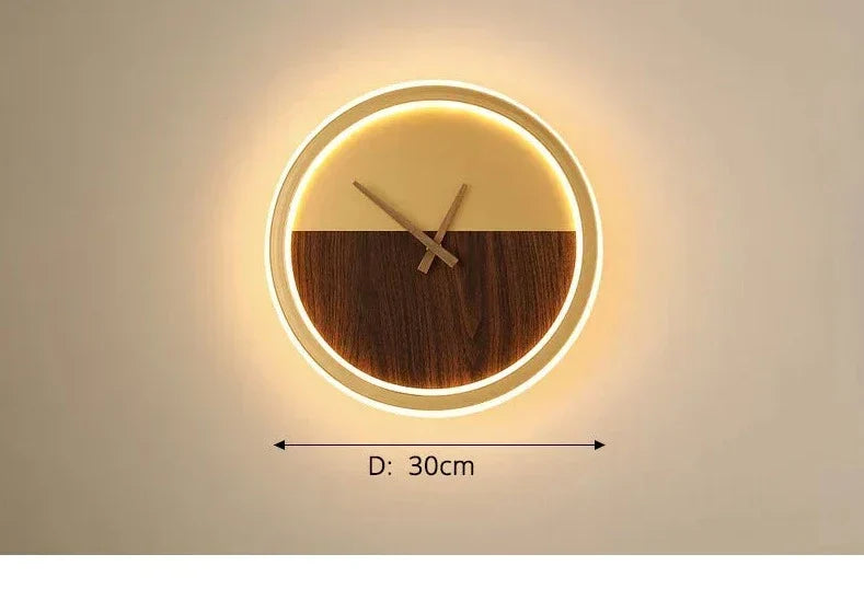 Relógio de Parede Decorativo Moderno com iluminação LED - LumiTime Prestige!