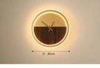 Relógio de Parede Decorativo Moderno com iluminação LED - LumiTime Prestige!