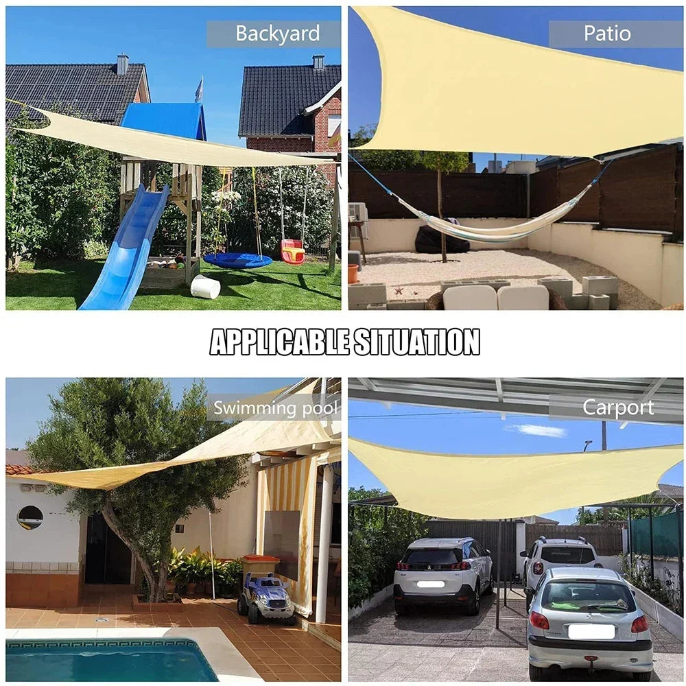 Toldo quadrado Portátil Impermeável Flexível e Resistente Com Proteção UV