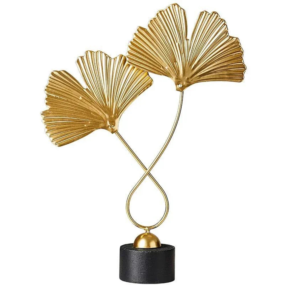 Escultura decorativa de Metal Premuim - Abstrata Elegância Natural