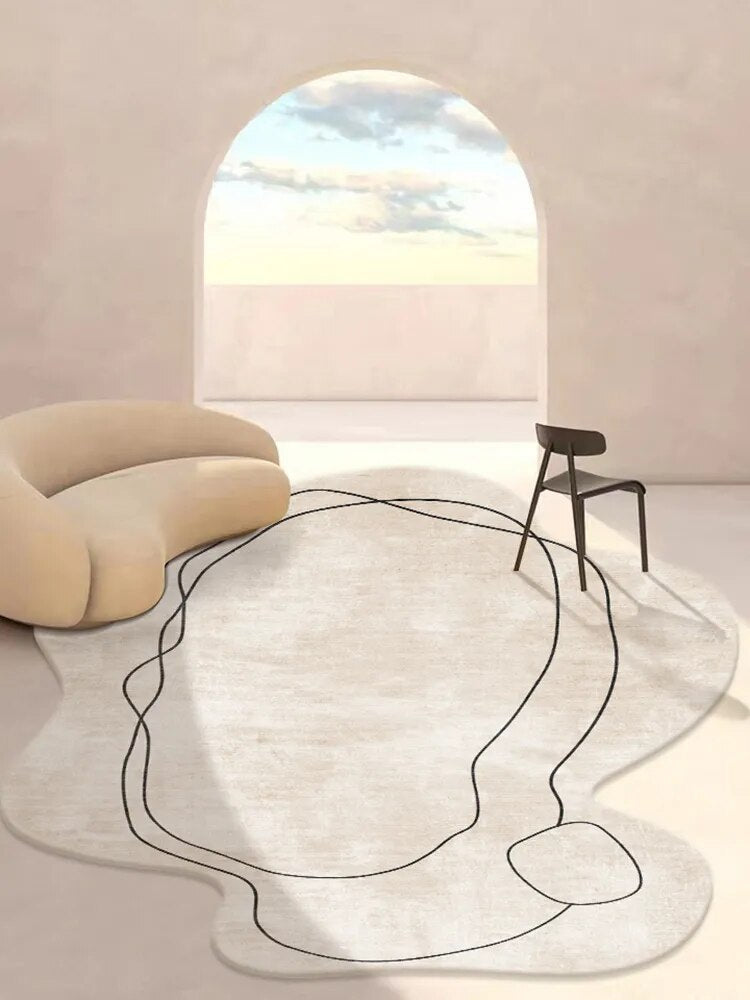 Tapete Decorativo Orgânico Abstrato Irregular - Coleção Atenas