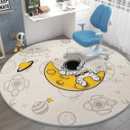 Tapete Redondo para Quarto Infantil - Coleção Astronauta