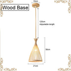 Luminária pingente decorativa de Bambu Artesanal - Sakura Ikiro Collection