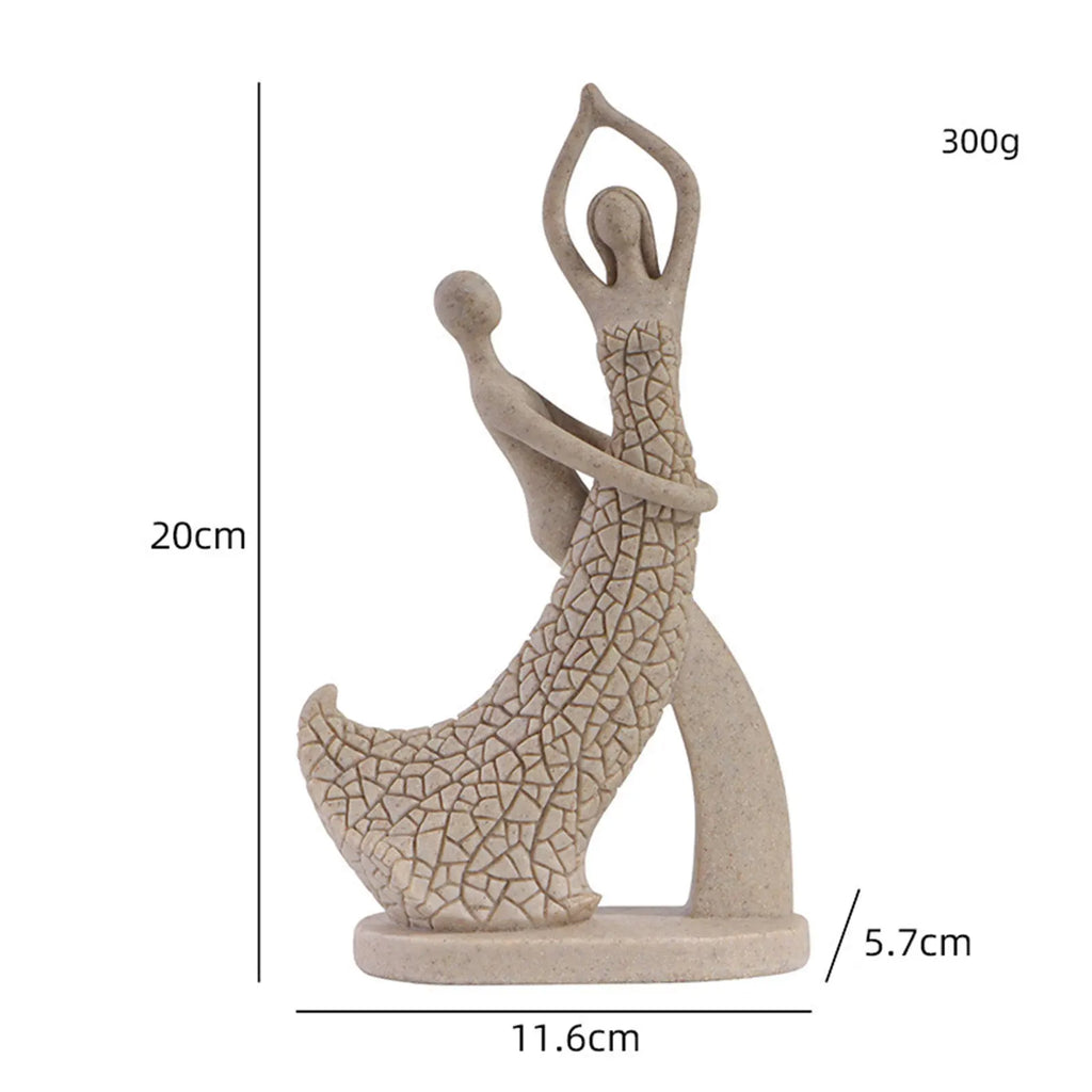 Escultura decorativa de Cerâmica Premuim - Coleção Amor em Movimento