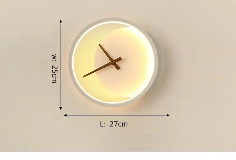 Relógio de Parede Decorativo Moderno com iluminação LED - LumiTime Prestige!