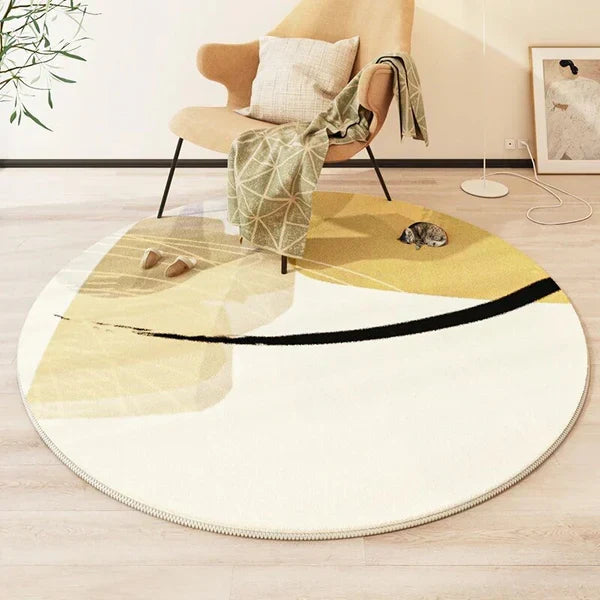 PROMO OUTLET - Tapete Decorativo Orgânico Moderno Redondo - AbstractArt!