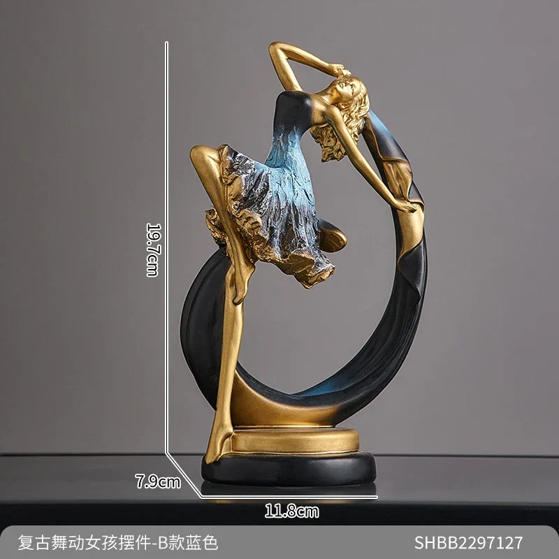 Escultura Elegância em Movimento: A Graça da Bailarina